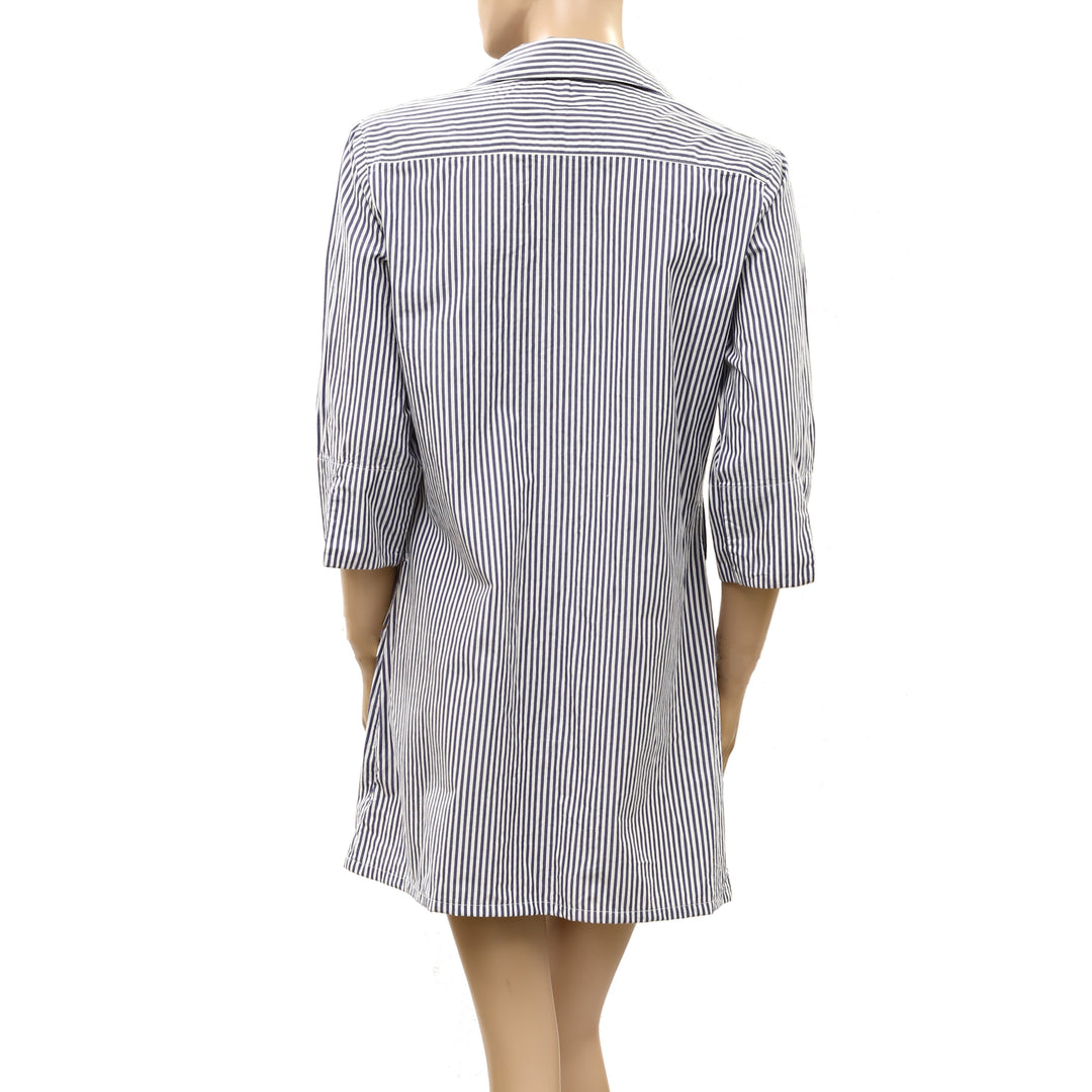 Lawrence Grey New York Striped Tunic Shirt Dress