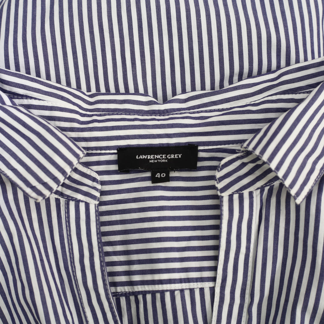 Lawrence Grey New York Striped Tunic Shirt Dress