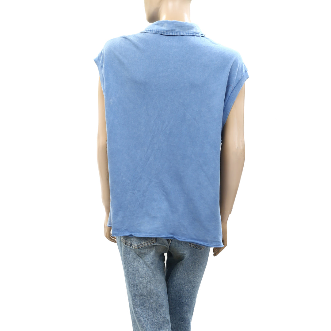 BDG Urban Outfitter Abel Slouchy Cap Sleeve Shirt Tunic Top M