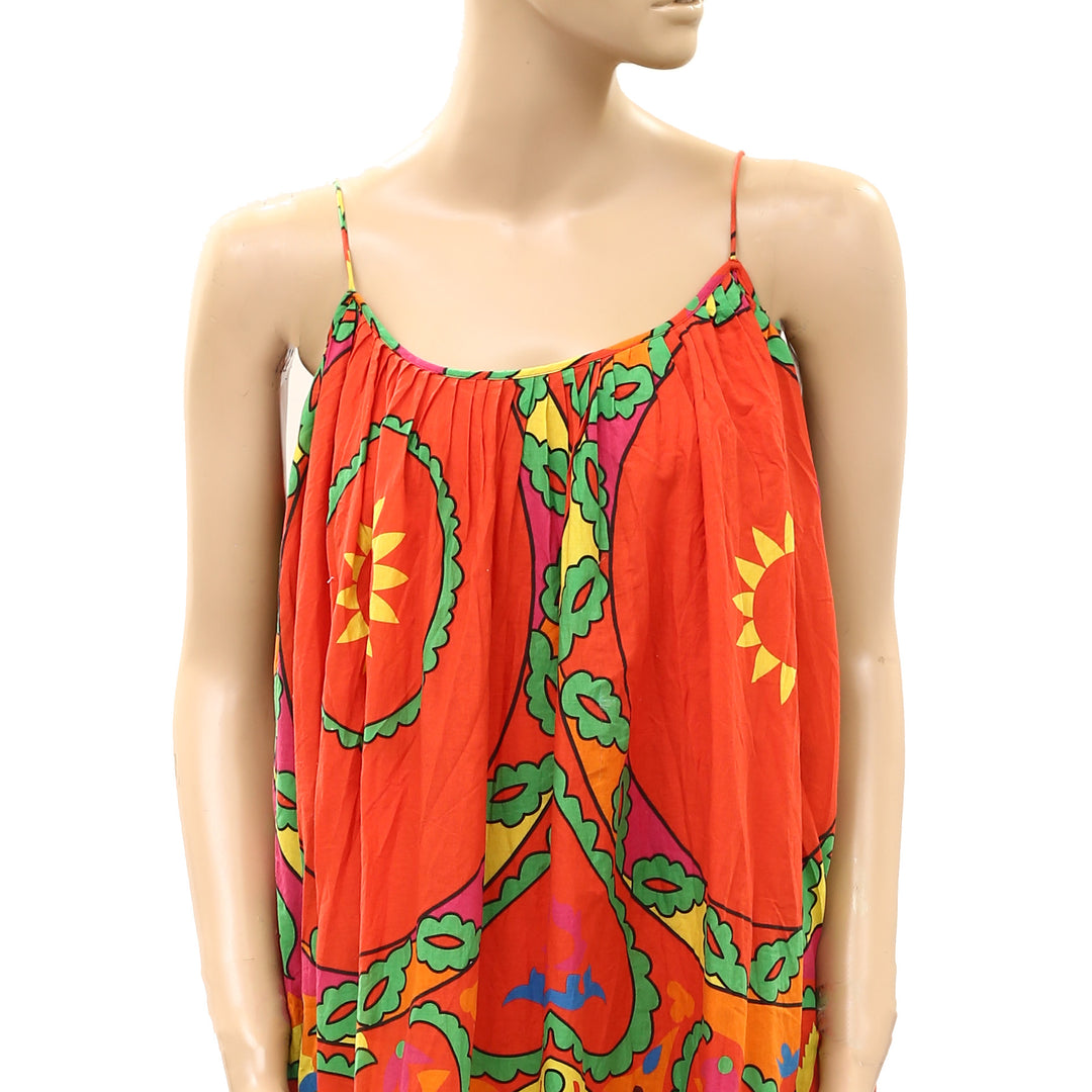 Rhode Lea Uzbek  Printed Midi Dress