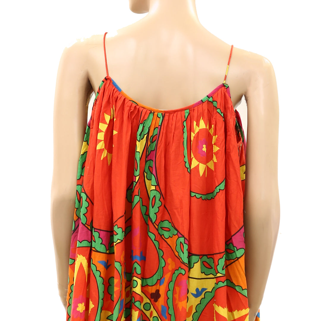 Rhode Lea Uzbek  Printed Midi Dress