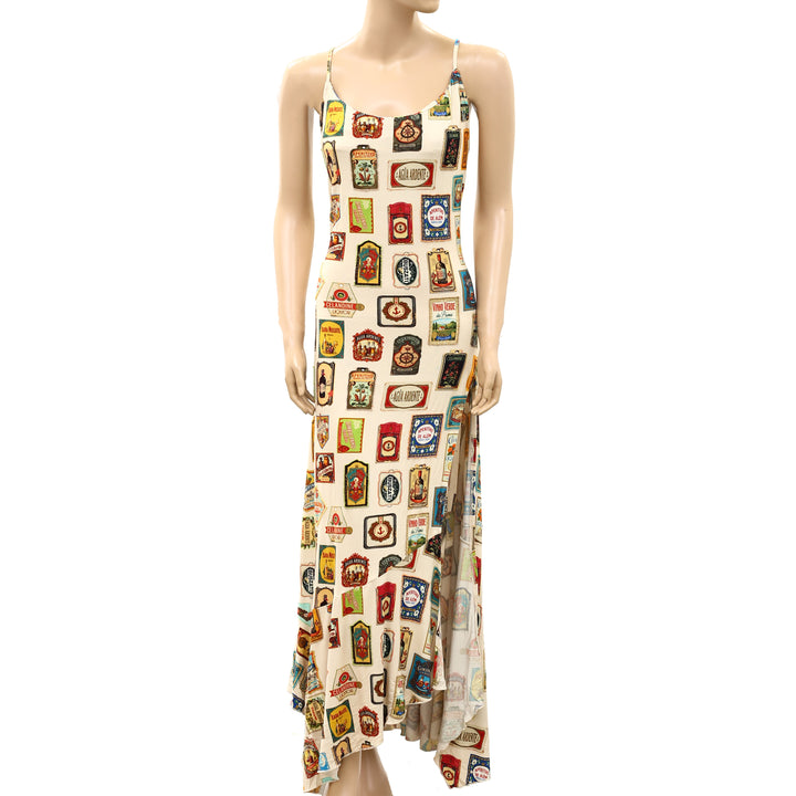 By Anthropologie Celandine Beaded Scoop-Neck Midi Dress