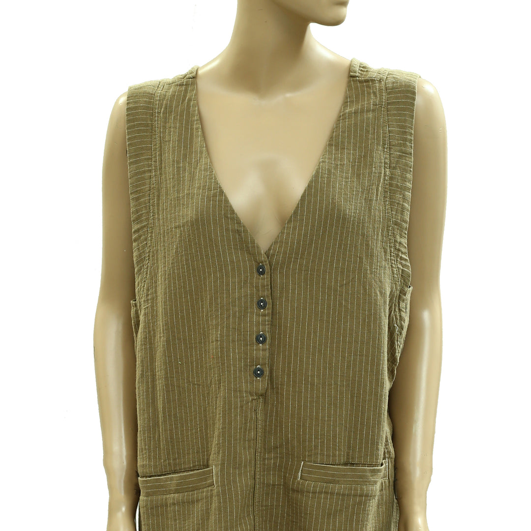 Free People We The Free Pinstripe Menswear Vest