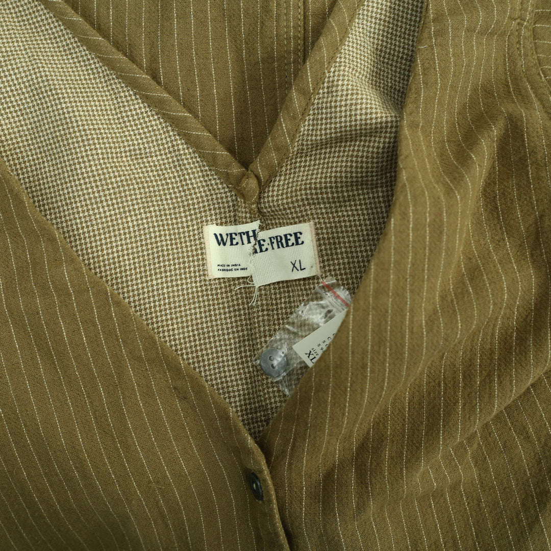 Free People We The Free Pinstripe Menswear Vest