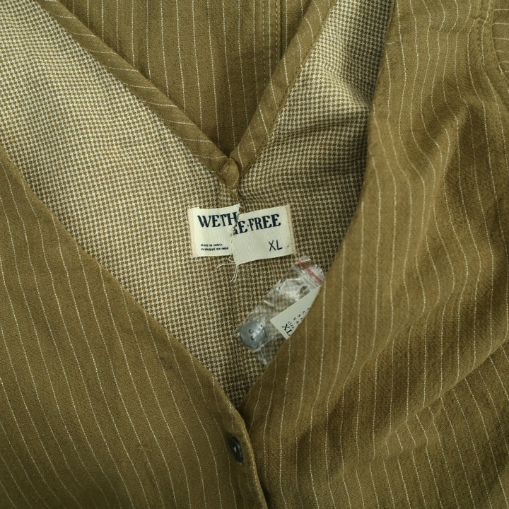 Free People We The Free Pinstripe Menswear Vest