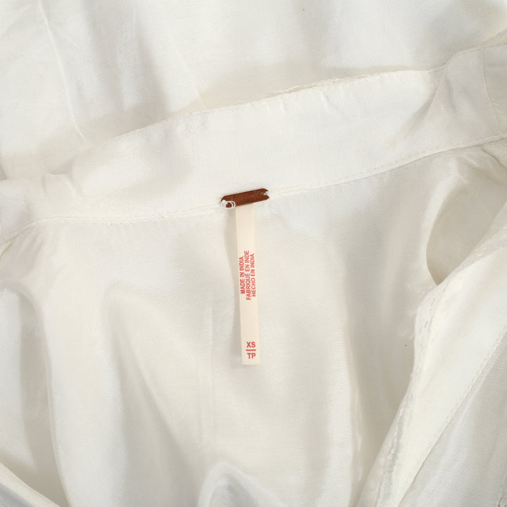 Free People Marigold Shine Lace Blouse Top