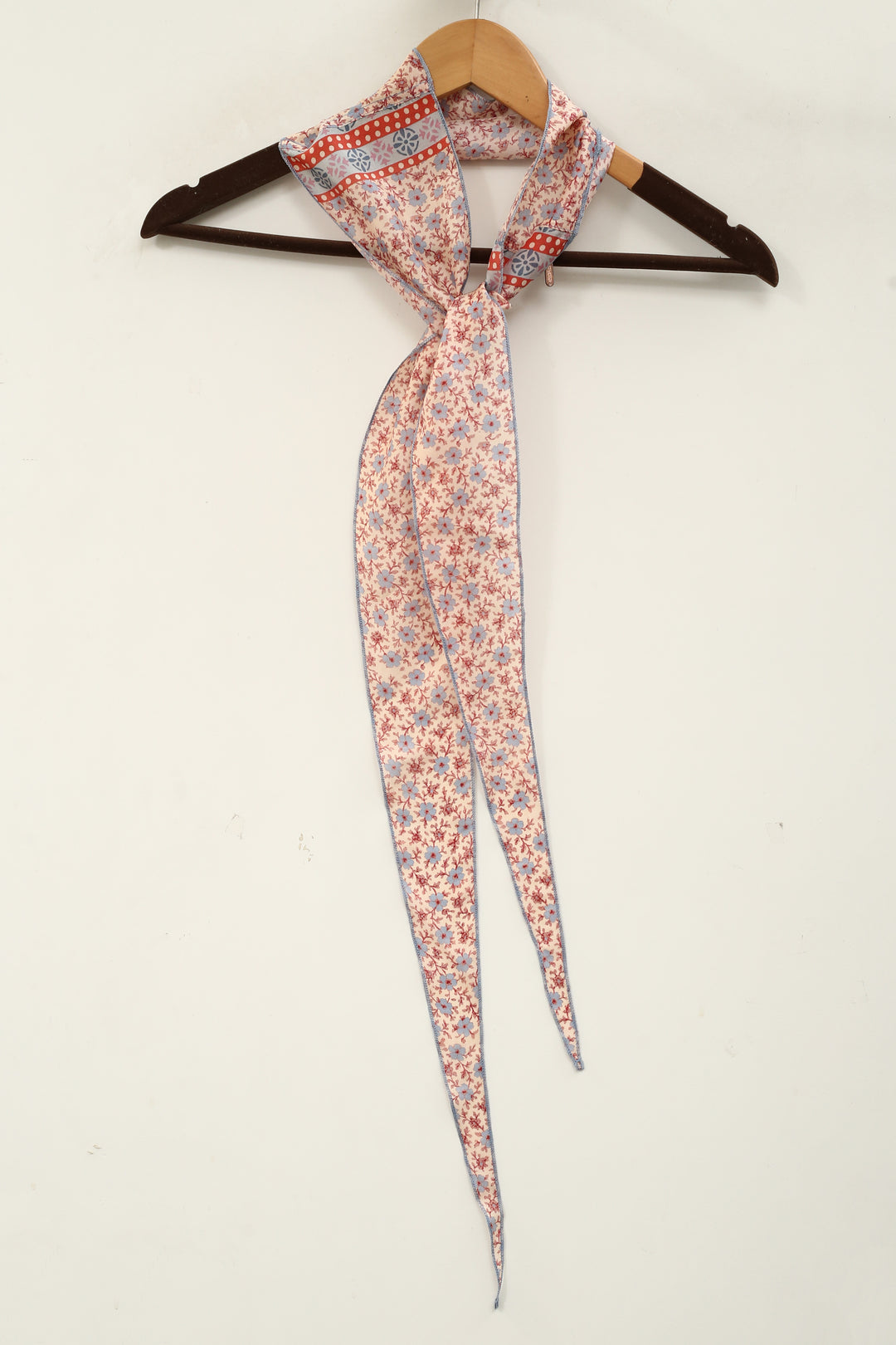 Free People Tilly Skinny Silk Convertible Scarf Neck Handbag Print