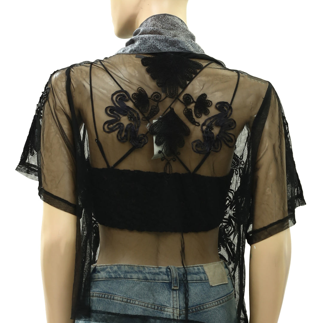 Free People Tilly Skinny Silk Convertible Scarf Neck Handbag Print