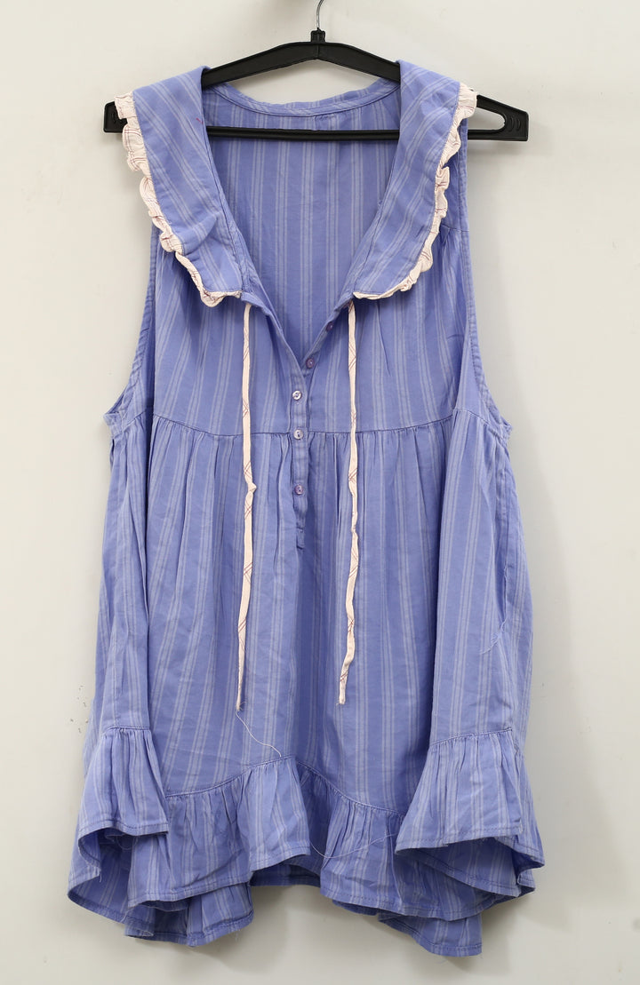 Out From Under Urban Outfitter Lottie Ruffle Collar Babydoll Sleep Dress