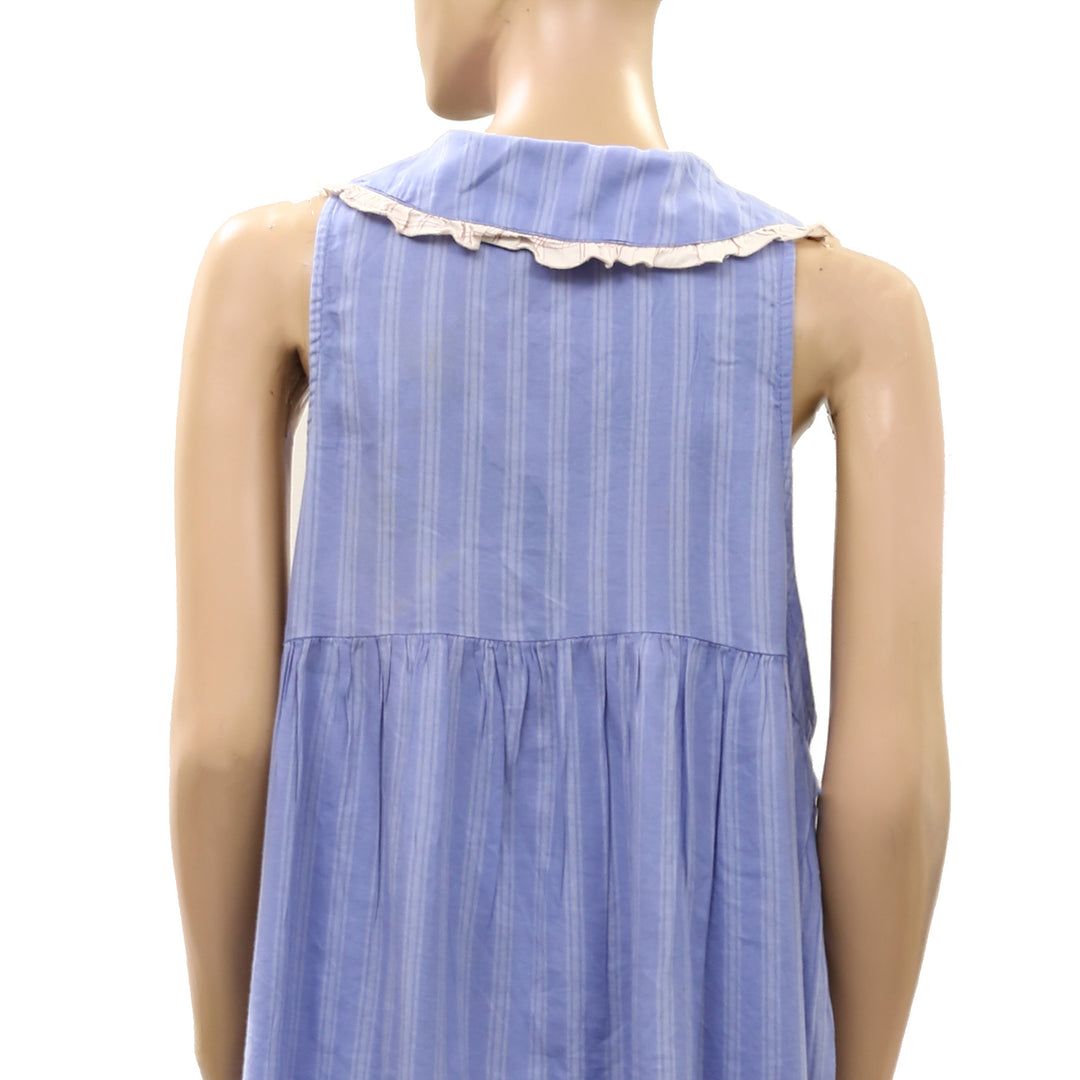 Out From Under Urban Outfitter Lottie Ruffle Collar Babydoll Sleep Dress