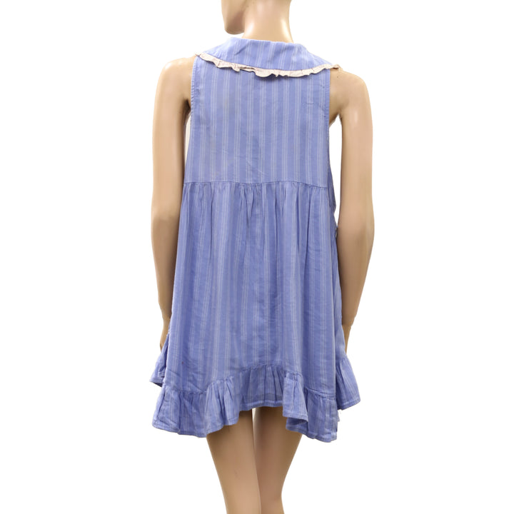 Out From Under Urban Outfitter Lottie Ruffle Collar Babydoll Sleep Dress