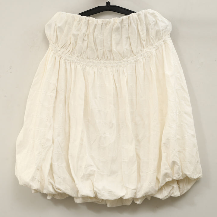 Free People High-rise Textured Bubble Midi Skirt