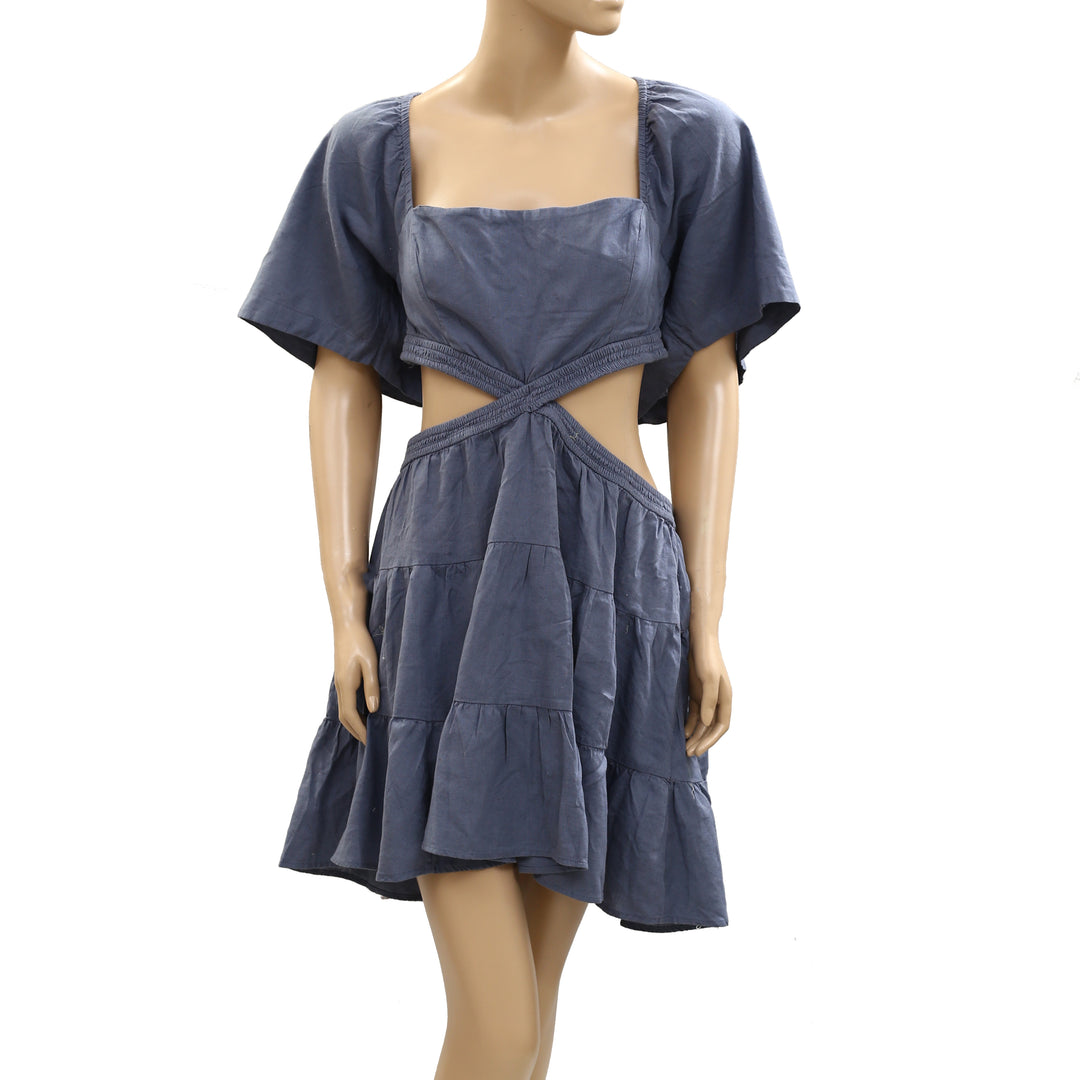 cross of sunlight mini dress Free People FP Cross of Sunlight Mini Dress | Pebble | Medium