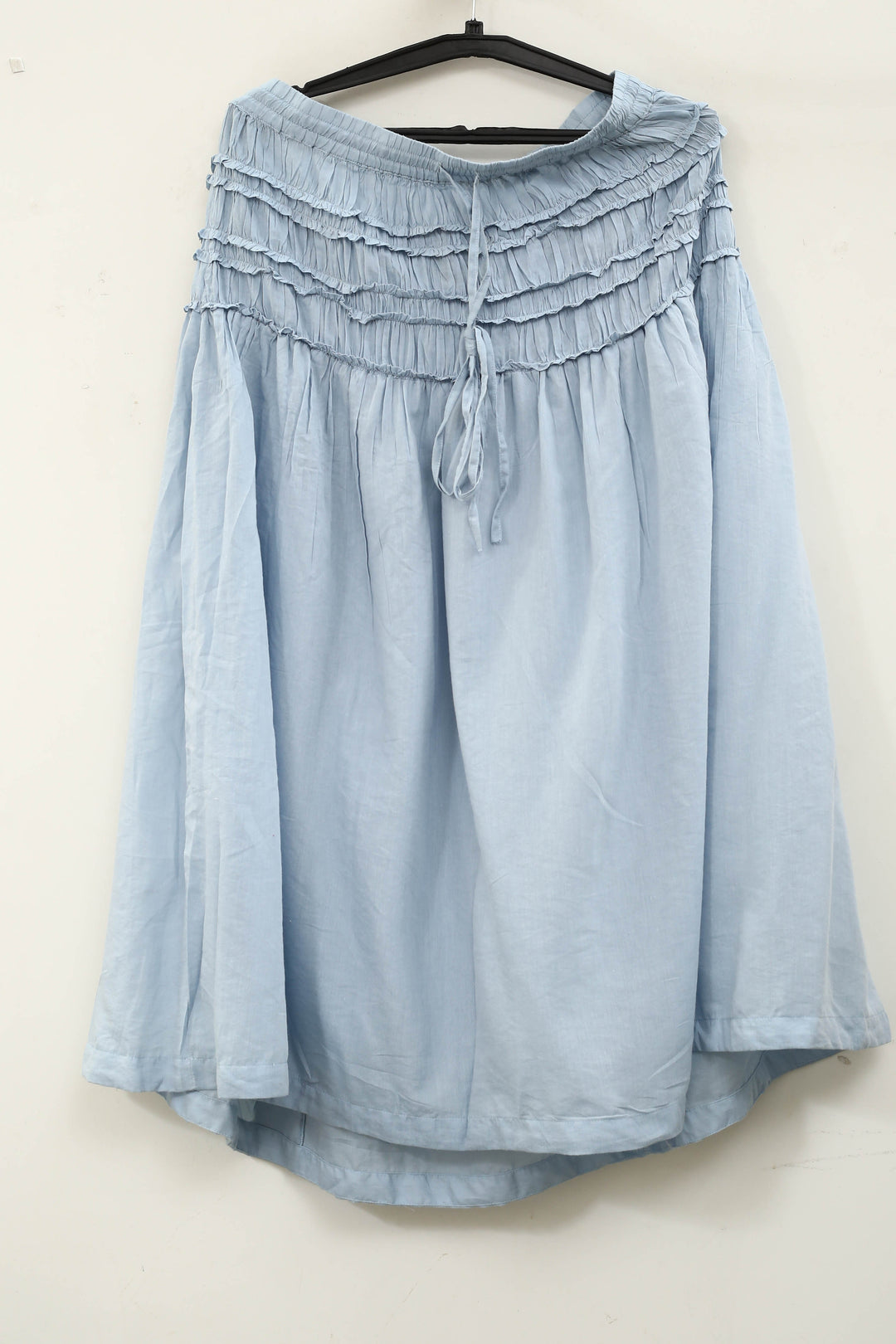 By Anthropologie Smocked Drawstring Midi Skirt
