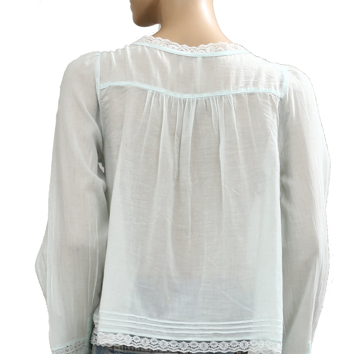 Free People Forevermore Long-Sleeve Blouse Top