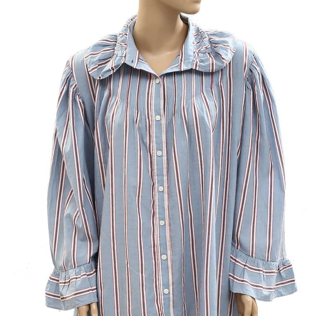 Bode Regatta Stripe Mini Dress