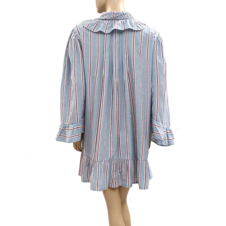 Bode Regatta Stripe Mini Dress