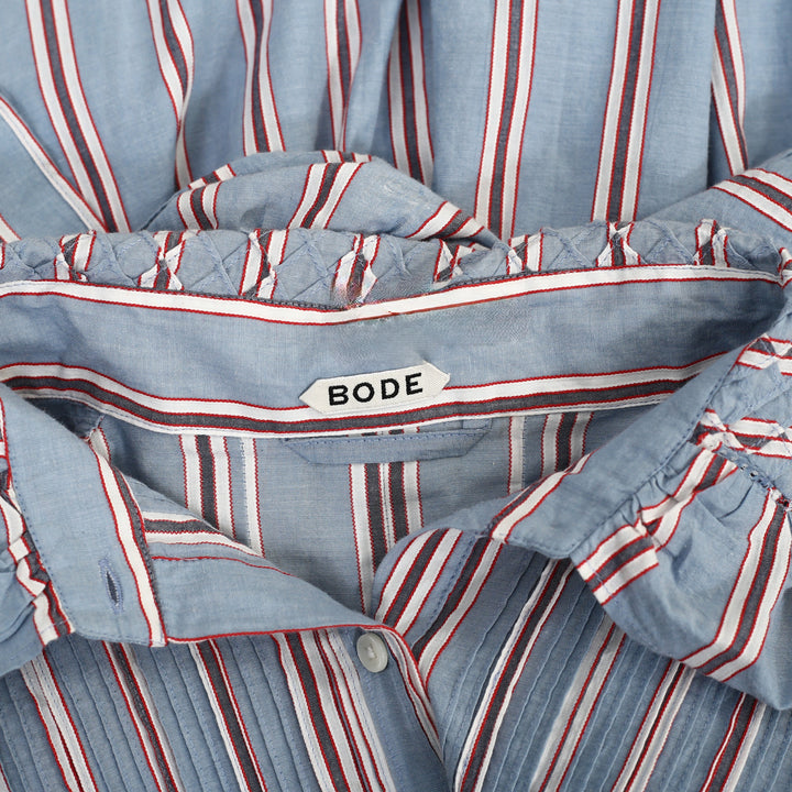 Bode Regatta Stripe Mini Dress