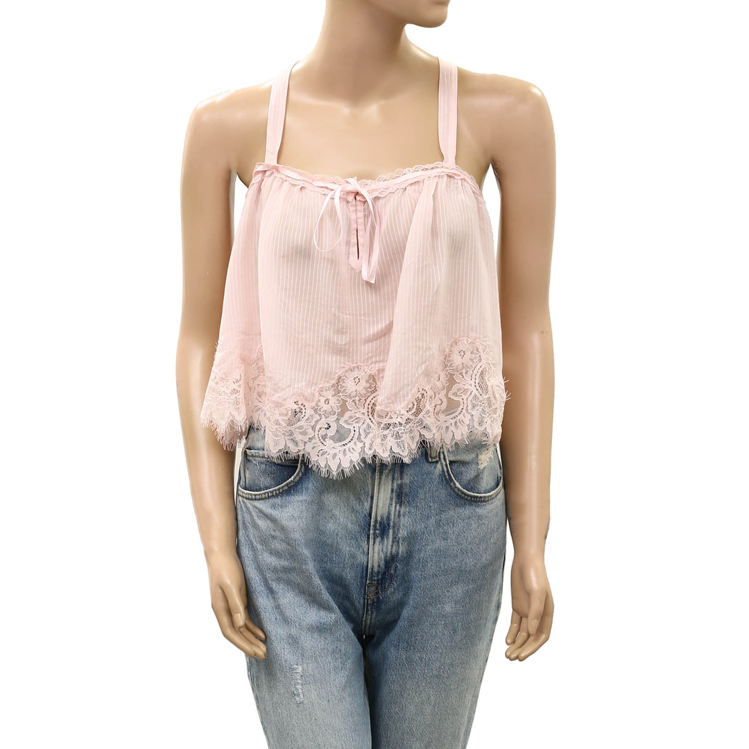 Intimately Free People Alma Cami Cropped Tank Blouse Top