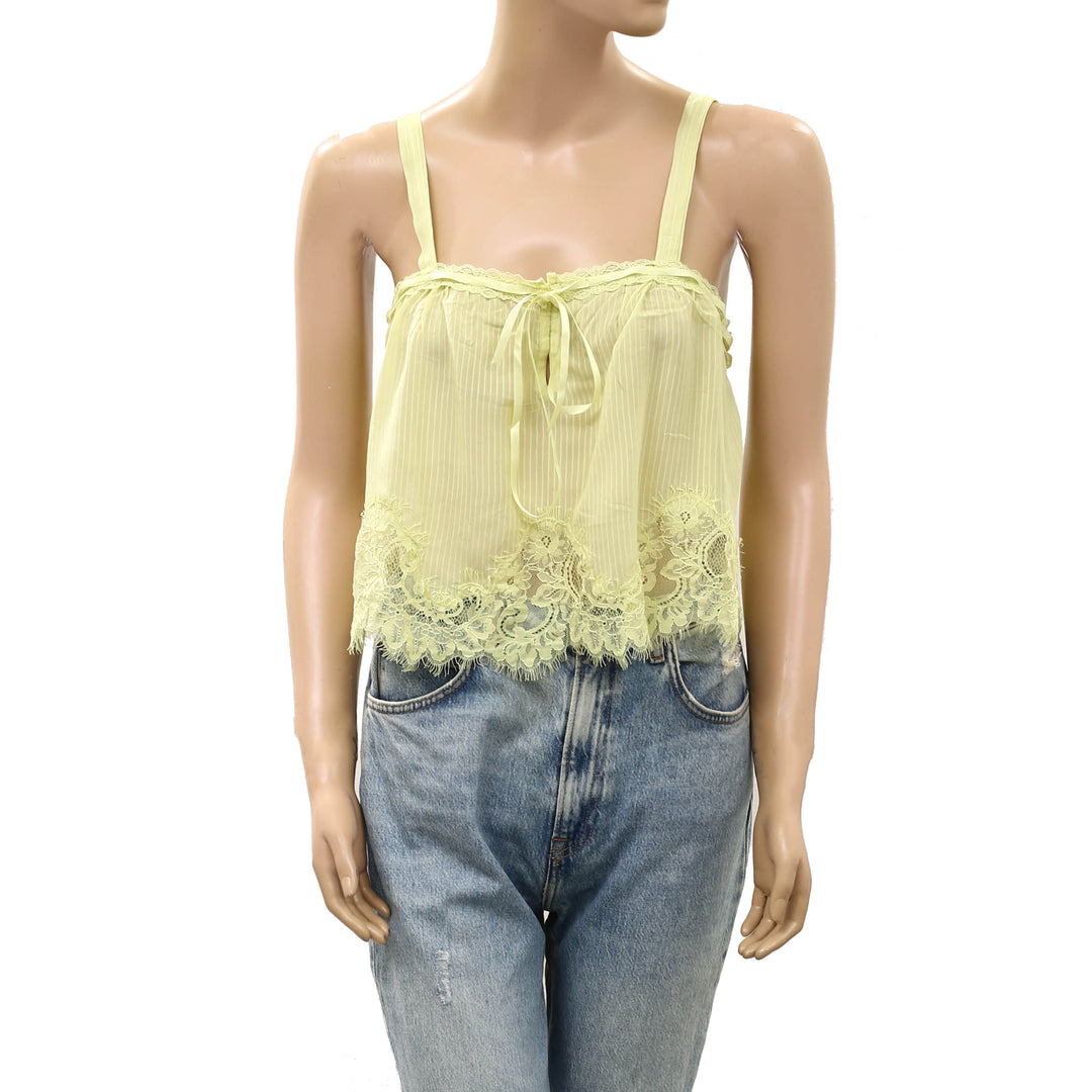 Intimately Free People Alma Cami Cropped Tank Blouse Top