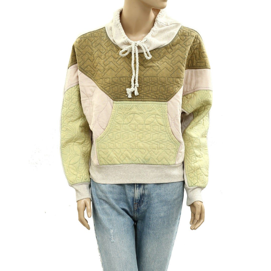 Daily Practice by Anthropologie Quilted Hoodie Top
