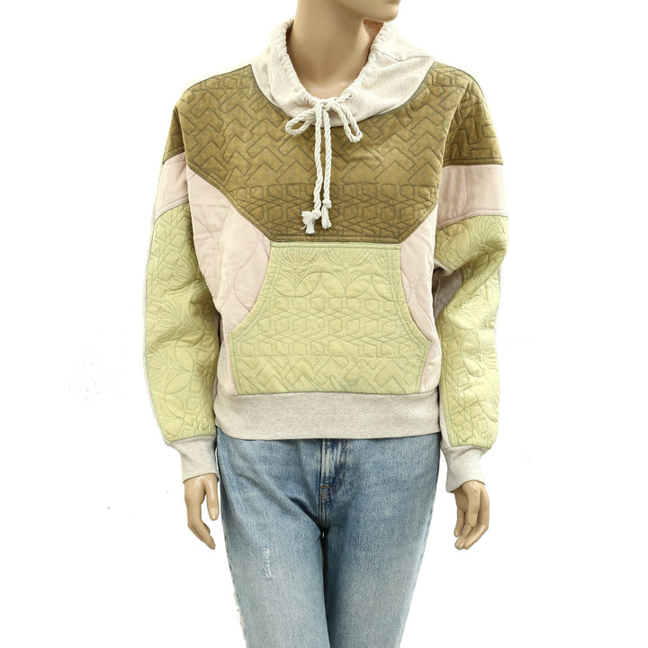 Daily Practice by Anthropologie Quilted Hoodie Top