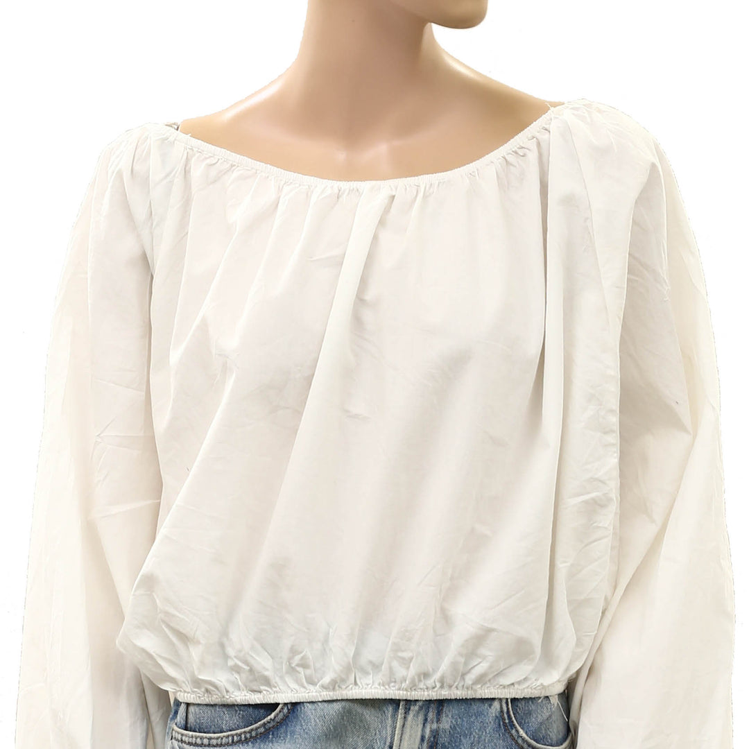 Free People Free-Est Off-Shoulder Cabana Blouse Top