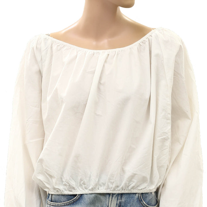 Free People Free-Est Off-Shoulder Cabana Blouse Top