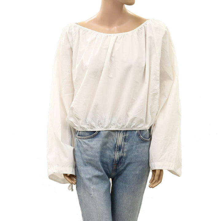 Free People Free-Est Off-Shoulder Cabana Blouse Top