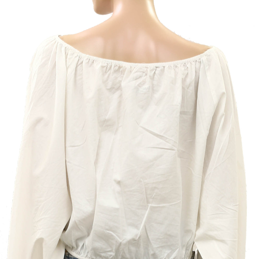 Free People Free-Est Off-Shoulder Cabana Blouse Top