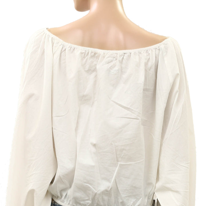 Free People Free-Est Off-Shoulder Cabana Blouse Top