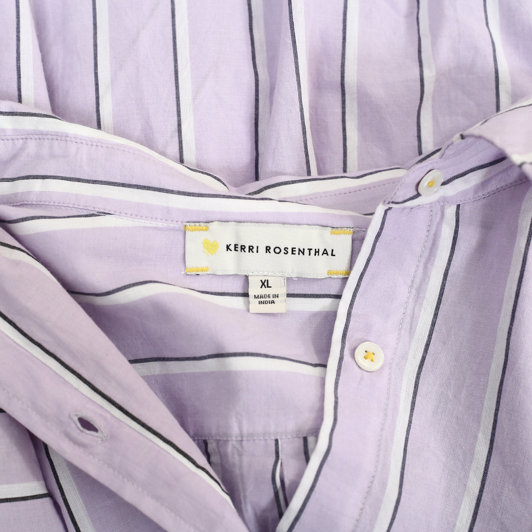Kerri Rosenthal Mia Stripe Shirt Blouse Top