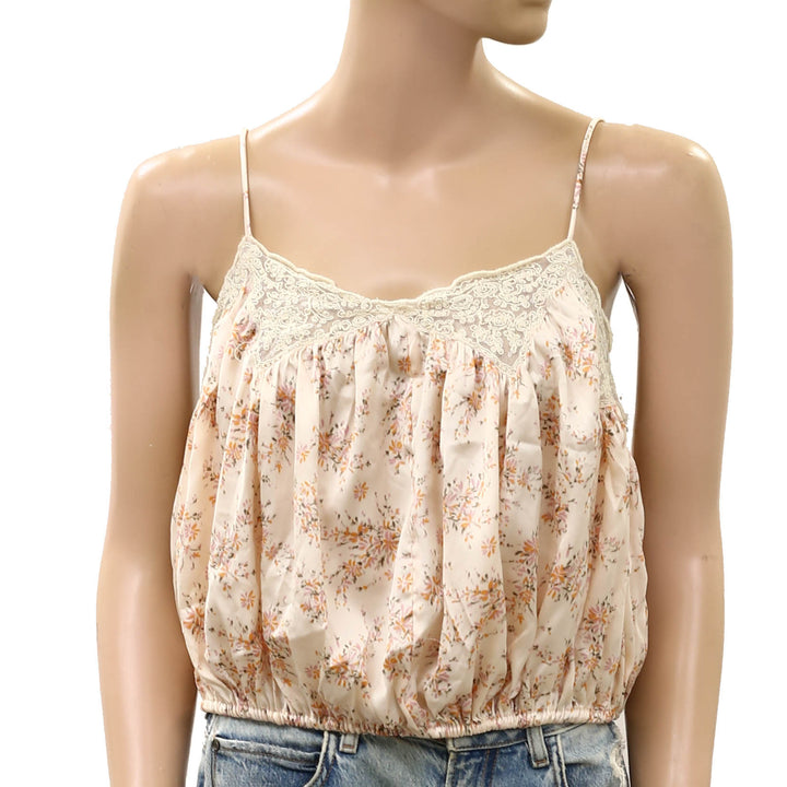 Free People Blair Bubble Cami Blouse Top