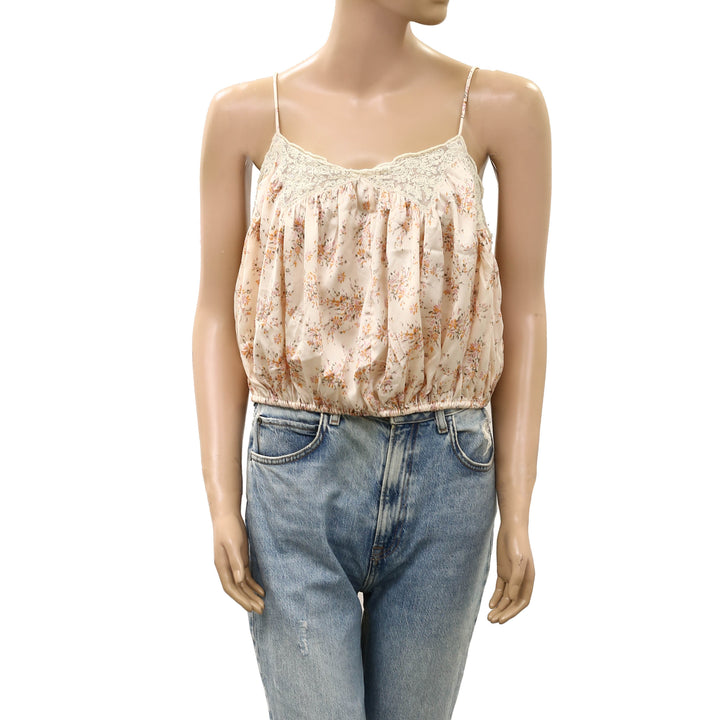 Free People Blair Bubble Cami Blouse Top