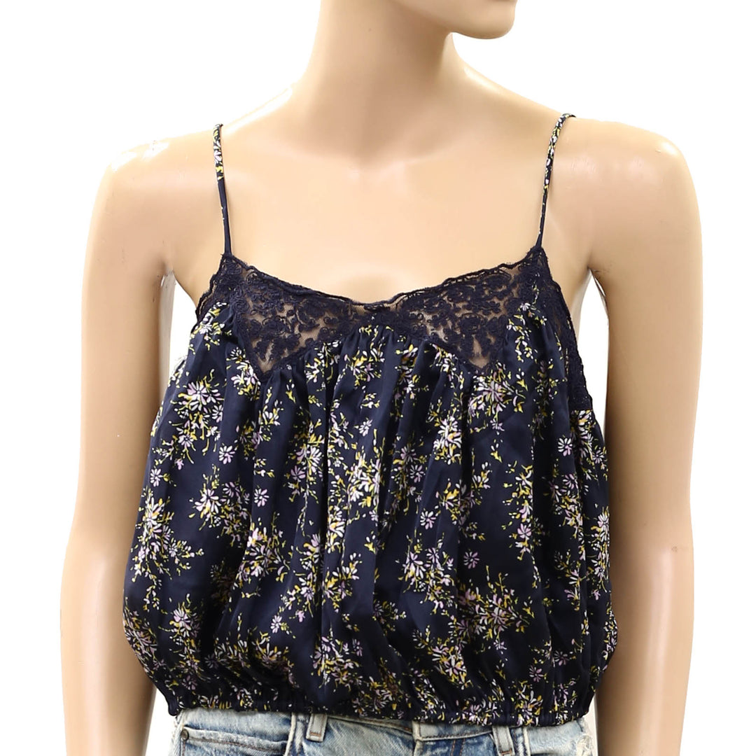Free People Blair Bubble Cami Blouse Top