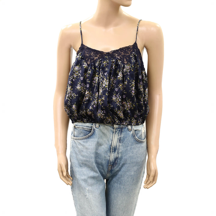Free People Blair Bubble Cami Blouse Top