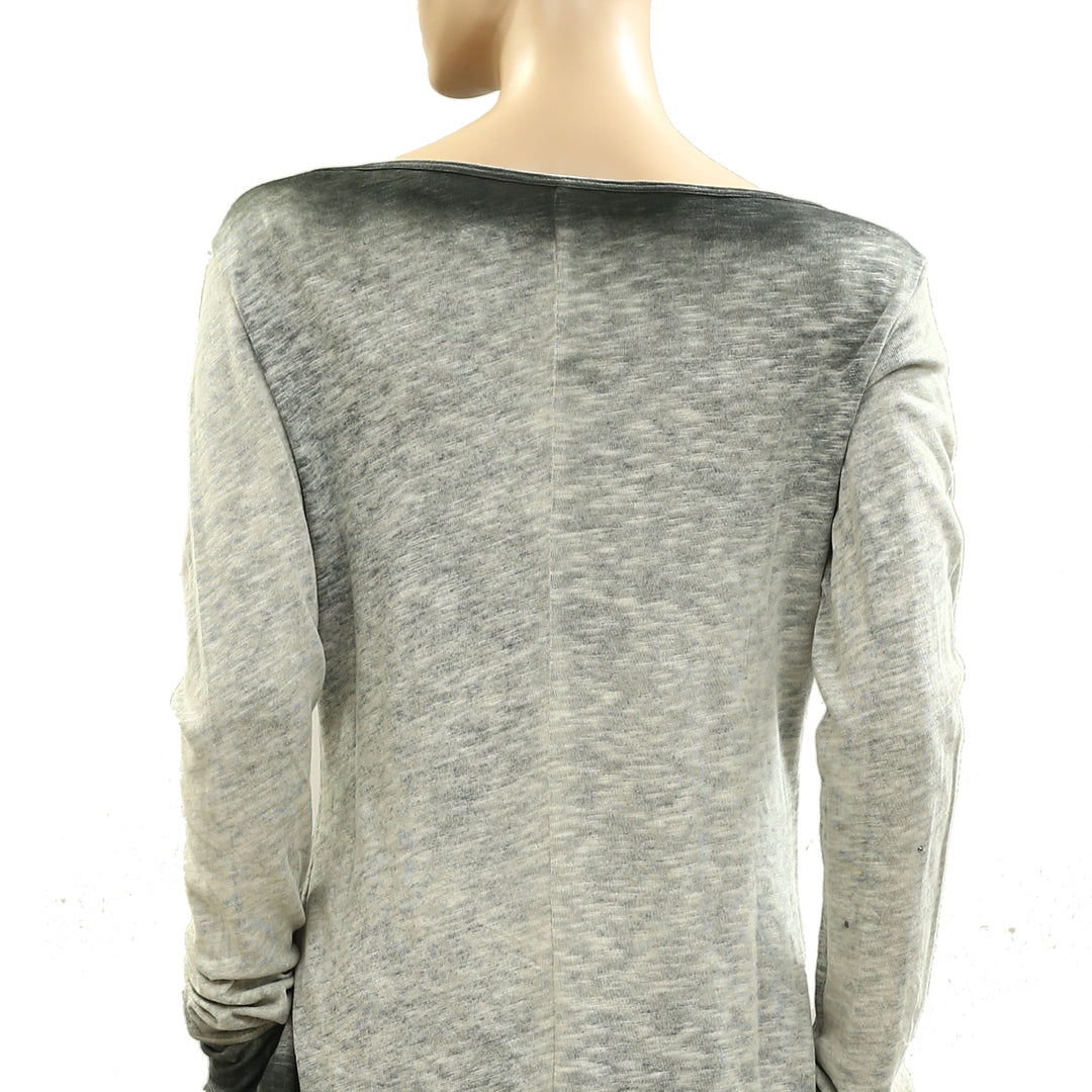 BDG Urban Outfitters Brynn Cross Applique Graphic Long Sleeve Tee Top