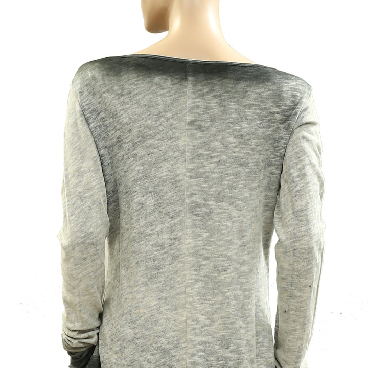 BDG Urban Outfitters Brynn Cross Applique Graphic Long Sleeve Tee Top