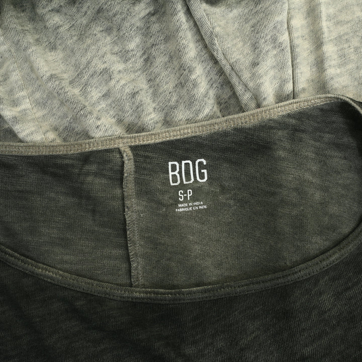 BDG Urban Outfitters Brynn Cross Applique Graphic Long Sleeve Tee Top