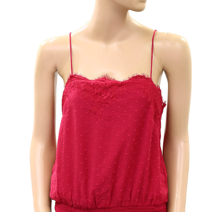 Free People Sunflare Cami Cropped Tank Blouse Top
