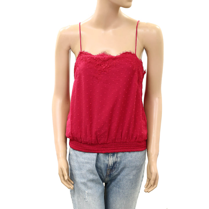 Free People Sunflare Cami Cropped Tank Blouse Top