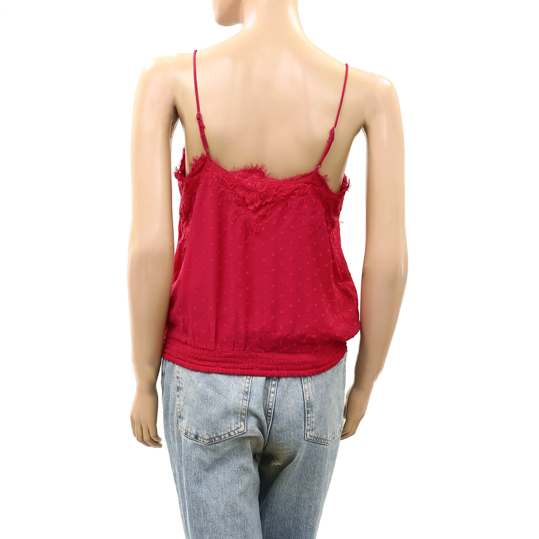 Free People Sunflare Cami Cropped Tank Blouse Top