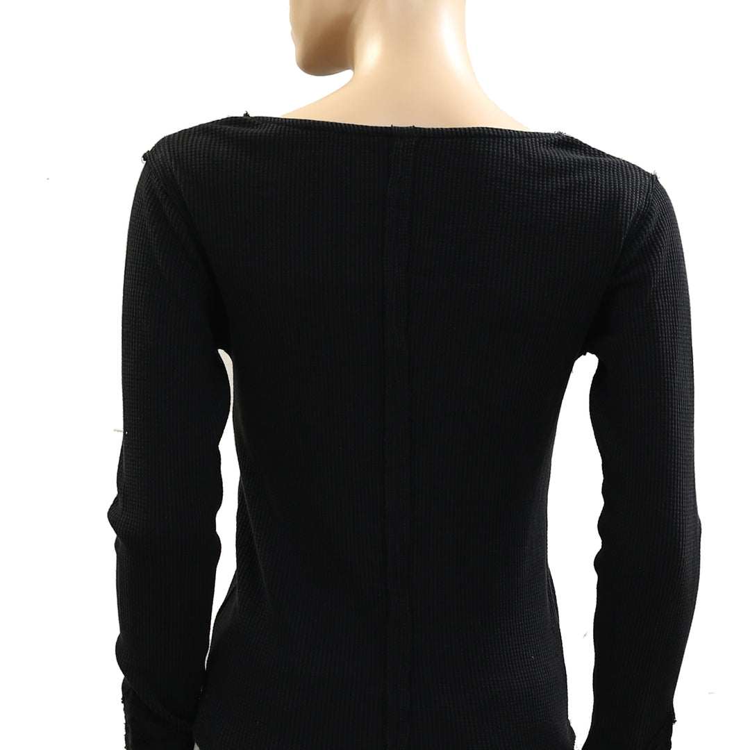 Free People Butterfly Cuff Blouse Top