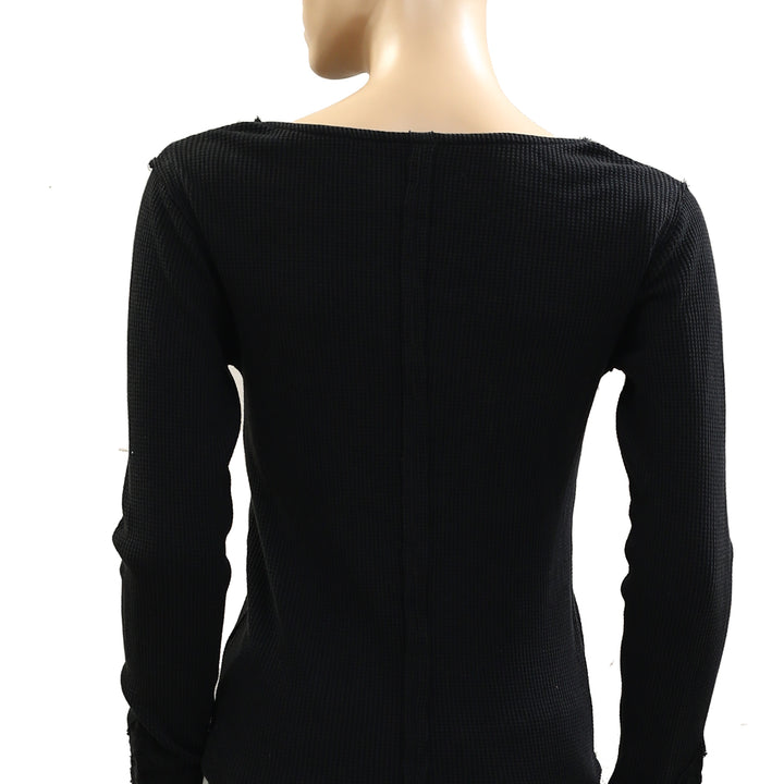 Free People Butterfly Cuff Blouse Top