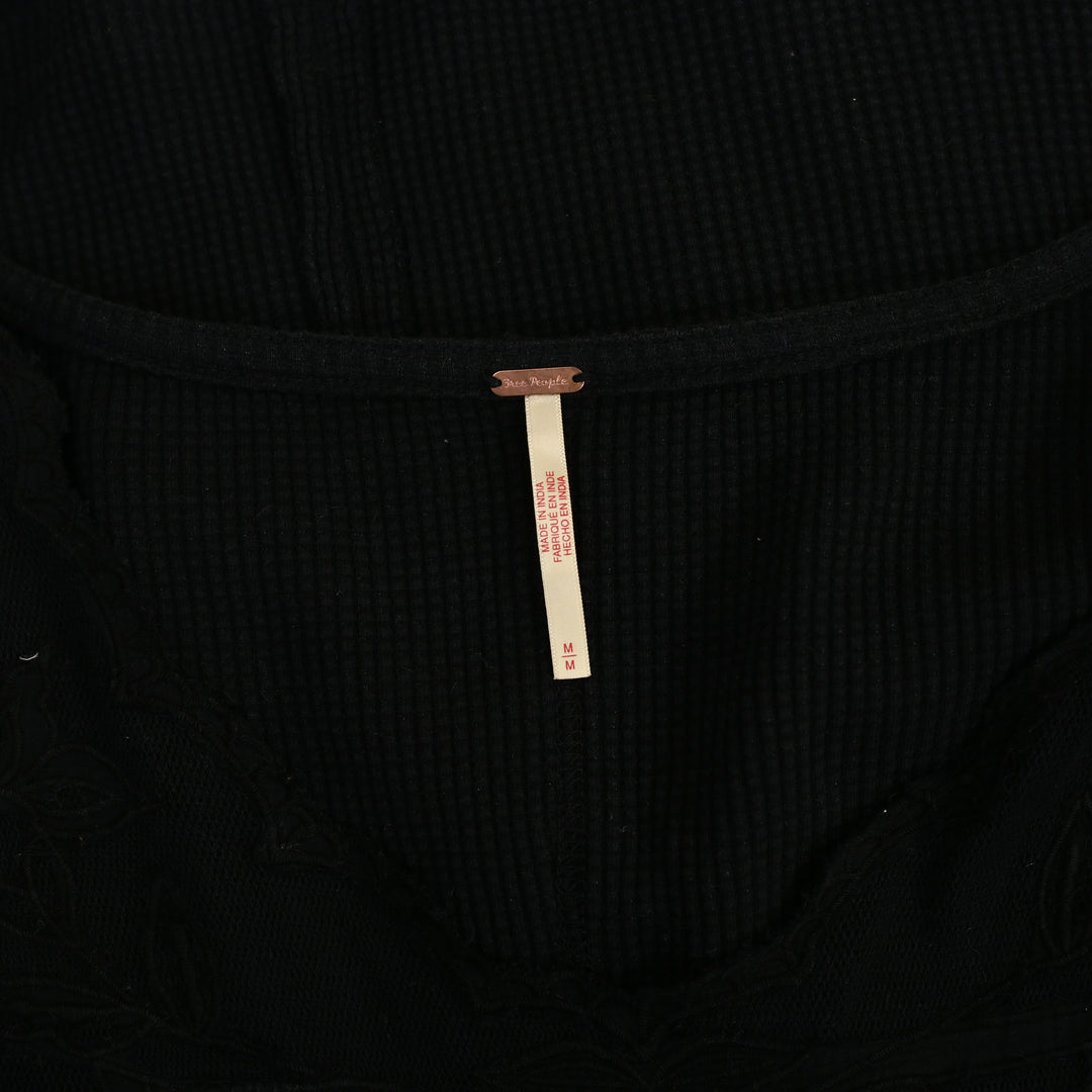 Free People Butterfly Cuff Blouse Top