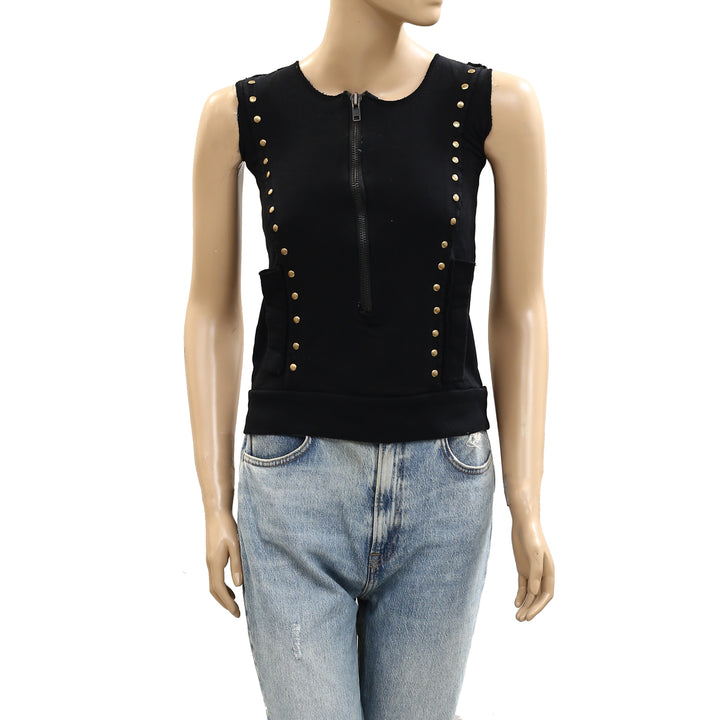 Free People Studded Tank Blouse Top
