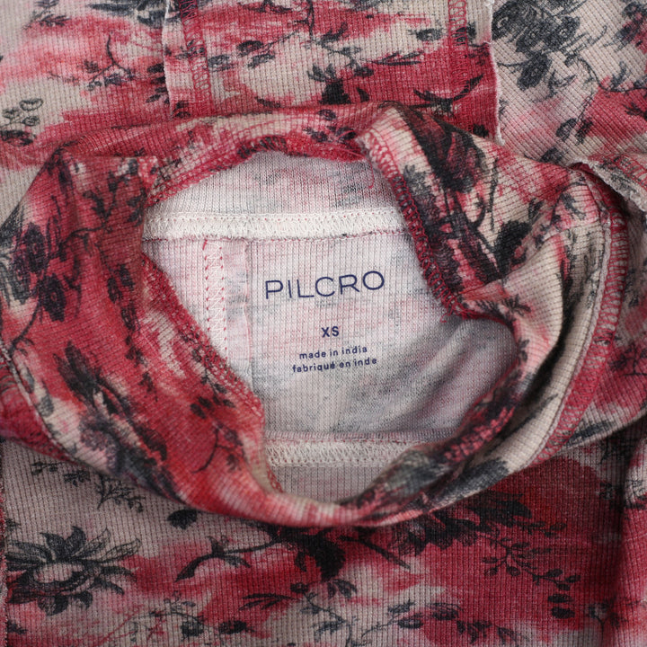 Anthropologie Pilcro Printed Turtleneck Tank Top