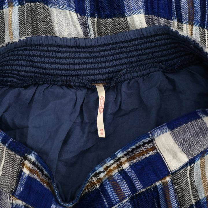 Free People Bordeaux Plaid Print Maxi Skirt