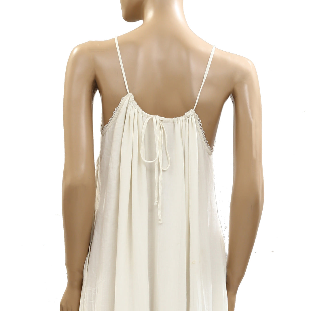 Free People Cream Lace Maxi Dress