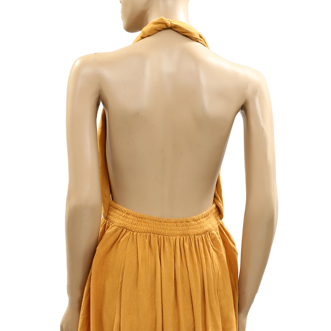 Free People Backless Maxi Long Dress White Chocolate Couture Free People Backless Maxi Long Dress White Chocolate Couture